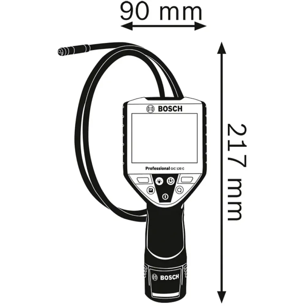 Bosch GIC 120 C Professional видеоэндоскоп (1 x 2 Ач, ЗУ), 0601241201