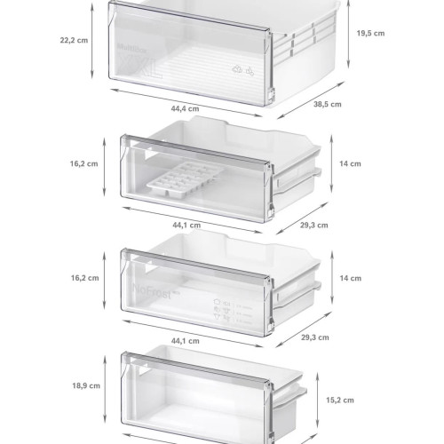 Встраиваемый двухкамерный холодильник Bosch KIN96NSE0