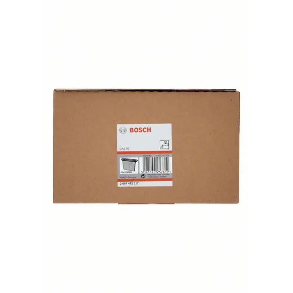 Bosch плоский складчатый фильтр для GAS 50, полиэстер, 2607432017