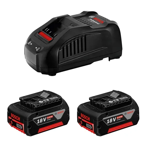 Аккумулятор Bosch GBA 18V 2 x 5.0 Ач и зарядное устройство GAL 1880 CV, 1600A00B8J
