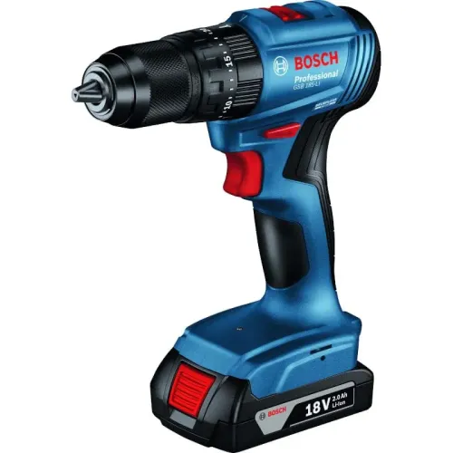 Bosch GSB 185-LI Professional аккумуляторная дрель-шуруповерт (2 x 2 Ач, ЗУ), 06019K3100