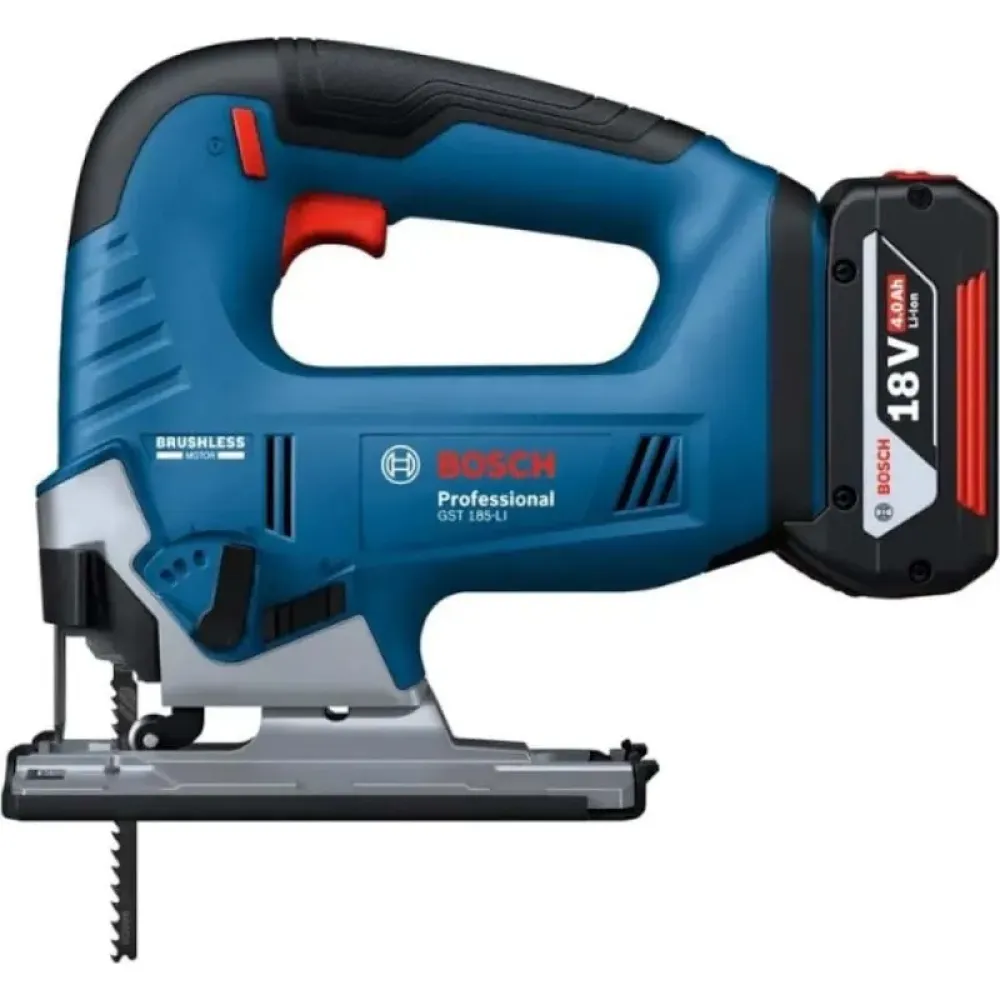 Bosch GST 185-LI Professional аккумуляторный лобзик (1 x 4 Ач, ЗУ), 06015B3023